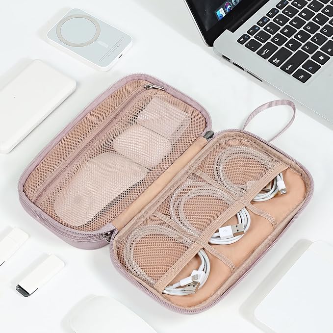 NISHEL Travel Cord Organizer Case, Double Layers Tech Electronic Bag, Essentials - Image 7