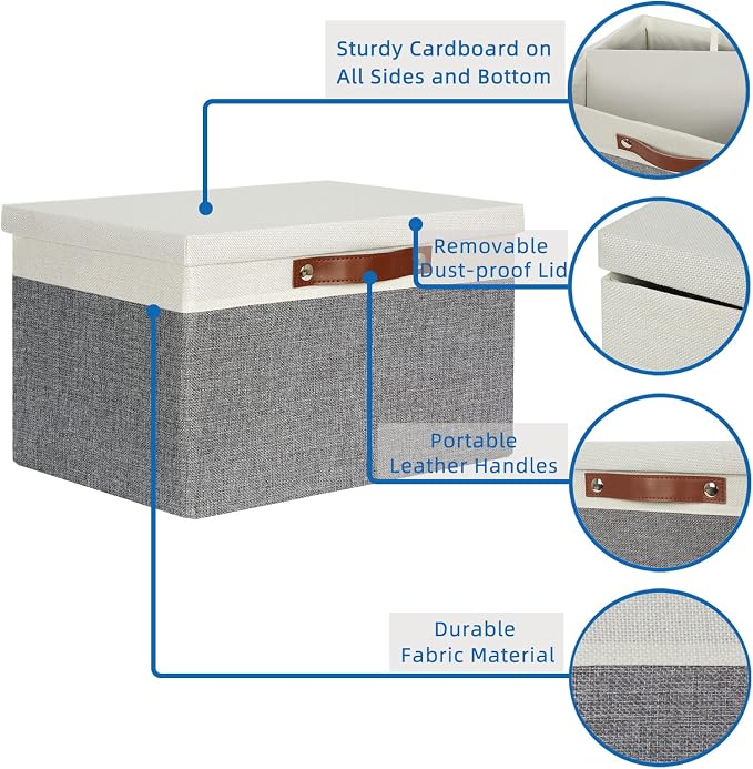 Temary Collapsible Storage Bins Storage Boxes - Image 3