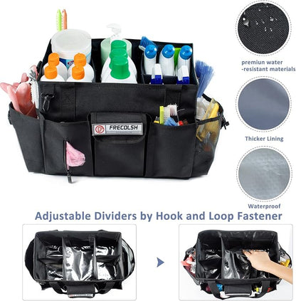 Large Cleaning Caddy for Cleaning Suppliers Organizer, Wearable Cleaing Bag - Image 2