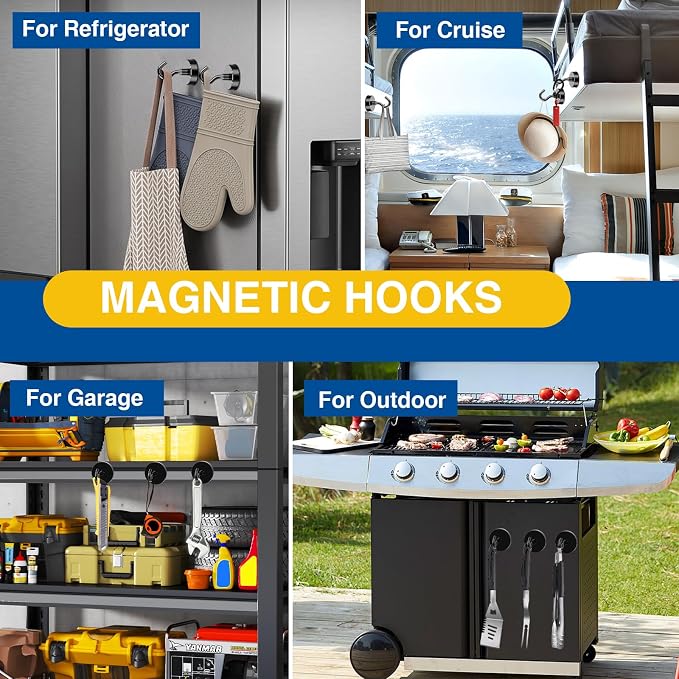E BAVITE Magnetic Hooks, 50 LB Heavy Duty Magnet - Image 7