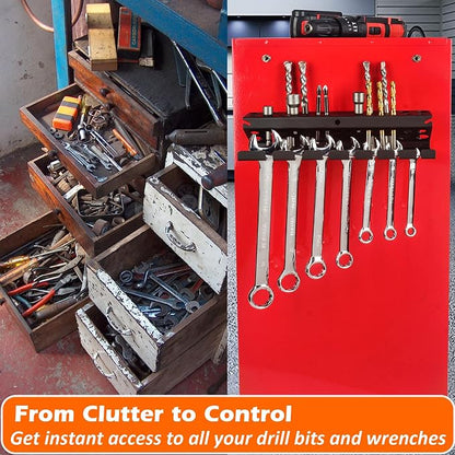 MUTUACTOR Screwdriver Organizer Rack Heavy Duty, Magnetic Mount Screwdriver - Image 6