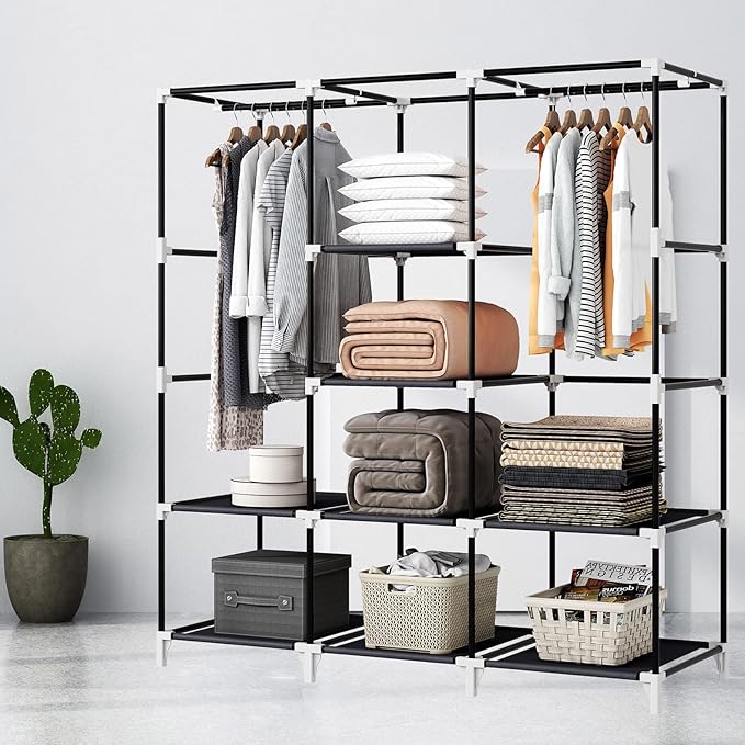 Portable Closet, 51 Inch Wardrobe Closet - Image 3