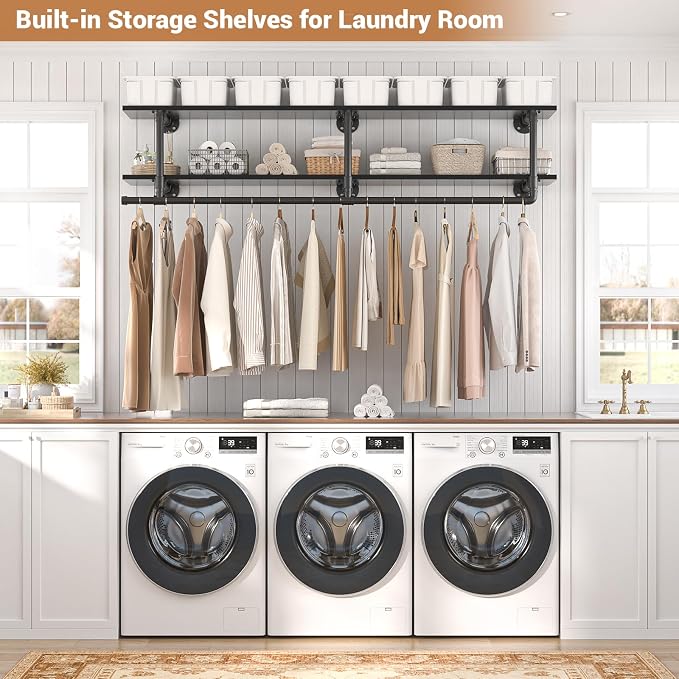 Aheaplus Industrial Pipe Clothes Rack - Image 4