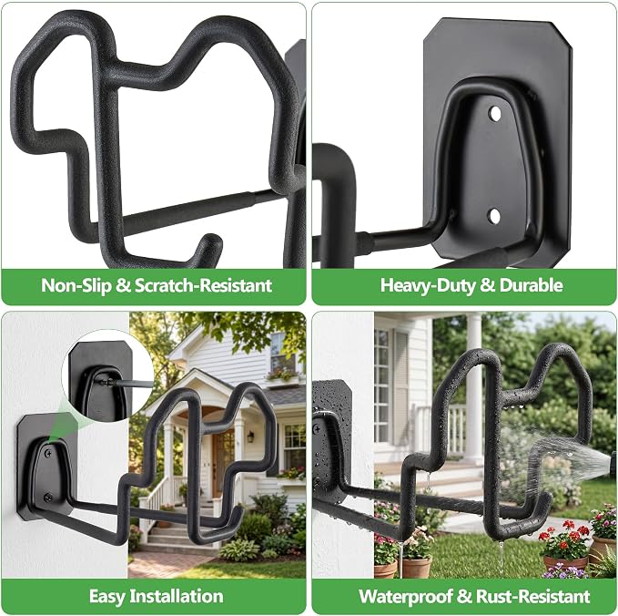 Heavy Duty Garden Hose Holder Wall Mount - Image 4