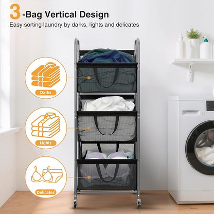 STO STO 3-Tier Vertical Laundry Hamper - Image 6