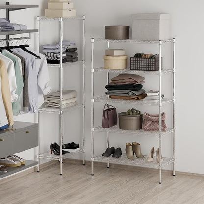 18" Deep x 36" Wide x 64" Height Wire Shelving Kit | 5-Tier | NSF Commercial - Image 7