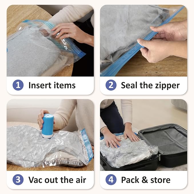 Cozy Essential Travel Vacuum Storage Bags - Image 8