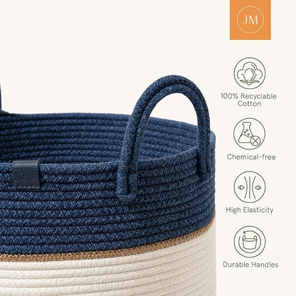 LA JOLIE MUSE Woven Basket Rope Storage Baskets - Image 5