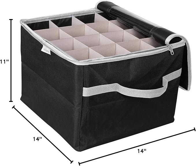 Christmas Ornament Storage Box, Organizer Holds Up to 48 Xmas Balls - Image 7