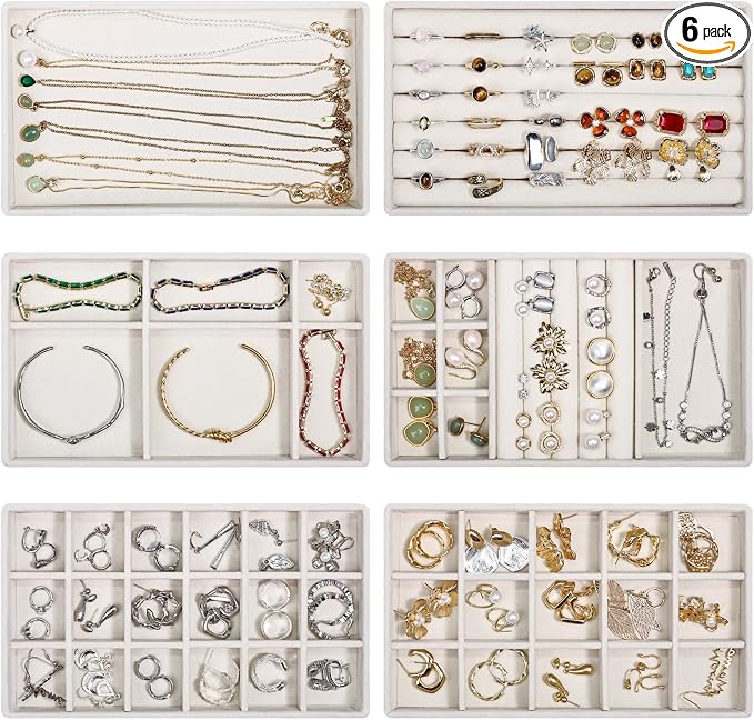 Stackable Jewelry Organizer Trays by Teppdfann