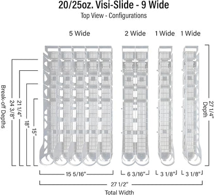 Visi-Slide 20oz Soda Beverage Dispenser - Image 2