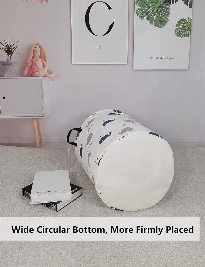 QUEENLALA Large Storage Basket, Laundry Hamper/Bathroom/Home Decor/Collapsible - Image 5