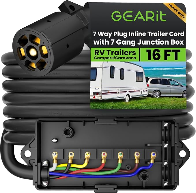 GEARit 7 Way Plug Inline Trailer Cord by GEARit