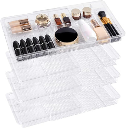 Oubonun Expandable Drawer Organizer 11.1” to 19.2” Width, Shallow Cosmetic by Oubonun