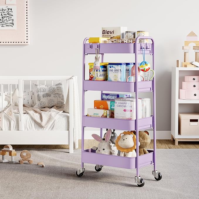 TOOLF 4-Tier Rolling Cart - Image 9