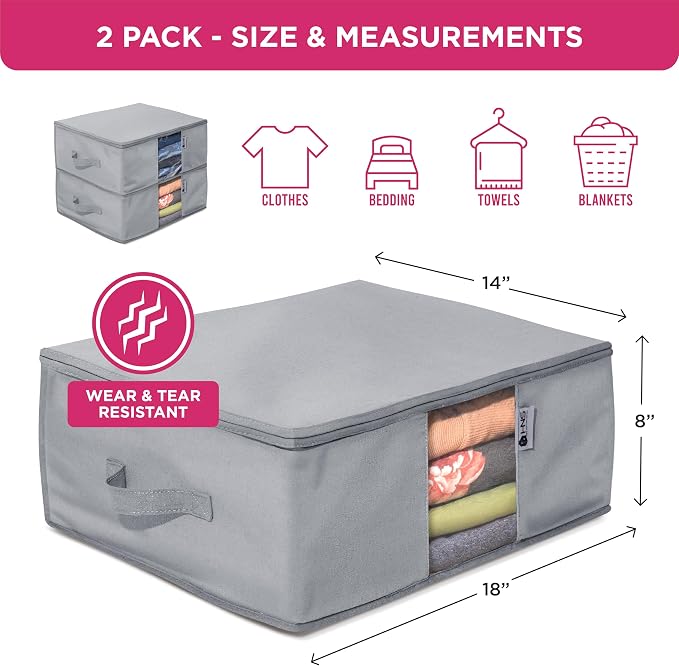 Cedar Clothes Storage Bag Organizer – Protects from Moths, Dirt & Dust – Set of - Image 3