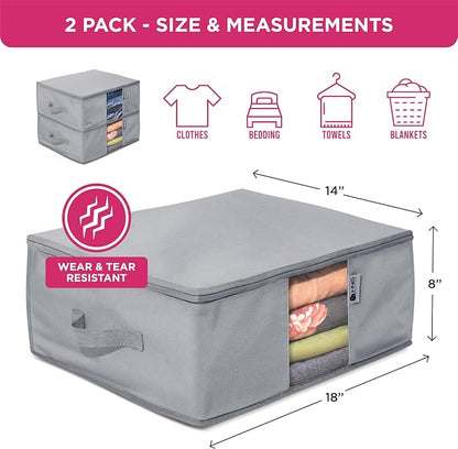 Cedar Clothes Storage Bag Organizer – Protects from Moths, Dirt & Dust – Set of - Image 3