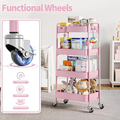 TOOLF 4-Tier Rolling Cart - Image 5