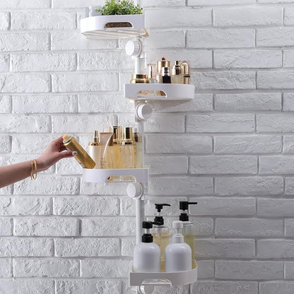 shuang qing 4-Tier Corner Shower Caddy Tension Pole Organizer by SHUANGQING