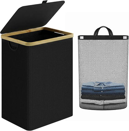 iEGrow Laundry Hamper with Lid, 85L Large Laundry Basket with Handle, by iEGrow
