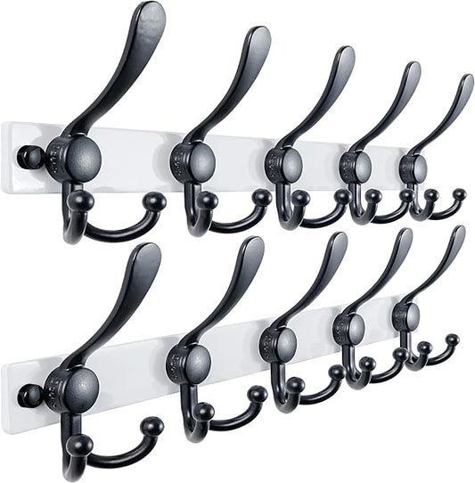 Dseap Coat Rack Wall Mount 2.0 Pro: Heavy Duty 300% Thicker, Stainless Steel by Dseap