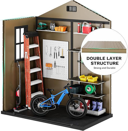 DWVO 6x4 FT Storage Shed Plastic - Image 6