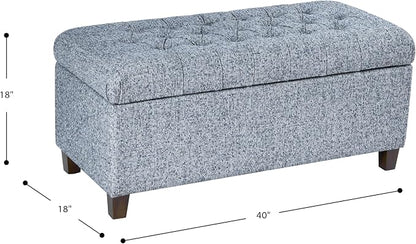 HomePop Ainsley 40" Storage Ottoman Bench - Image 3