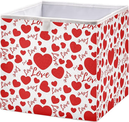 Valentines Hearts and Love Closet Organizers Storage Cubes Storage Bins Shelf by Unknown