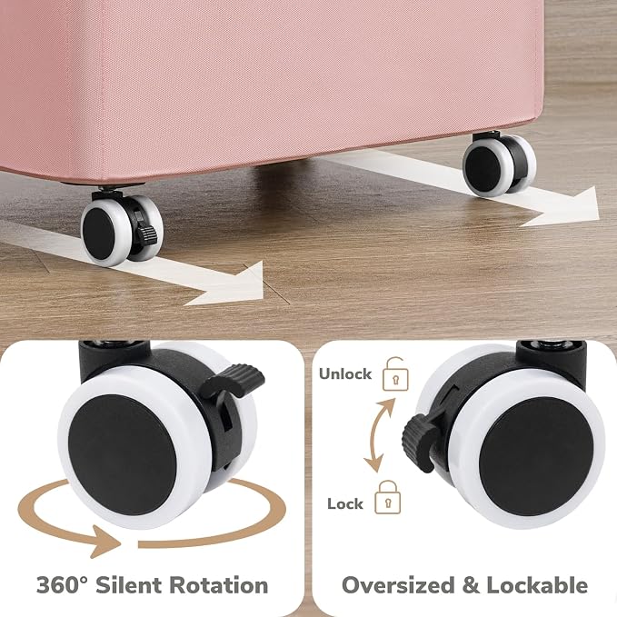 Goodpick Laundry Basket with Wheels, Collapsible Clothes Hampers with Removable - Image 4