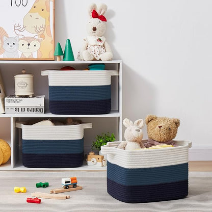 Storage Basket for Organizing, Woven Baskets for Storage, Rectangle Decorative - Image 6