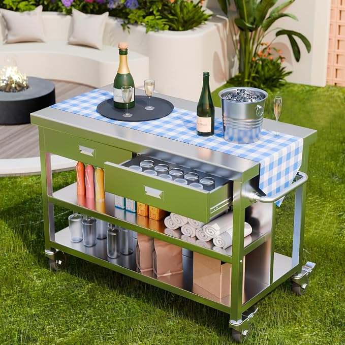 Stainless Steel Kitchen Island - Image 4
