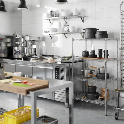 21" Deep x 30" Wide x 54" Height Wire Shelving Kit | 4-Tier | NSF Commercial - Image 5