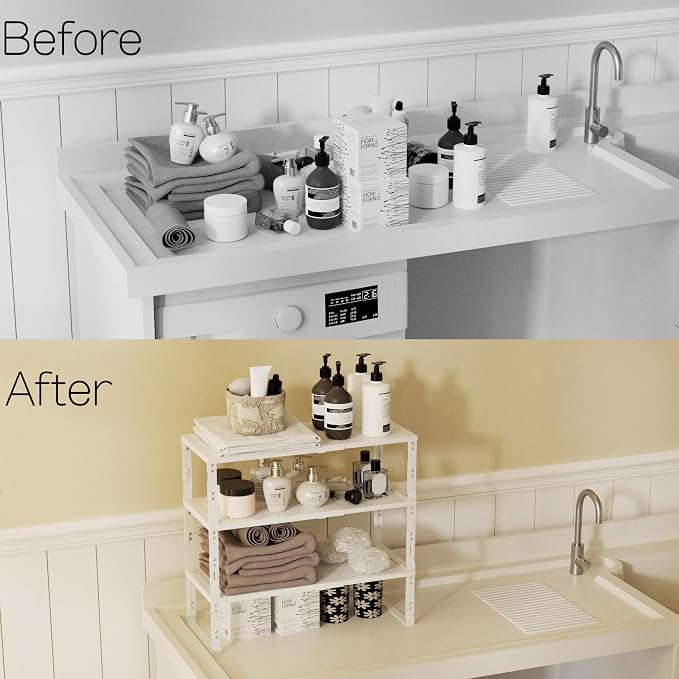 Heavy-Duty Adjustable Metal Shelf Organizer - Image 5