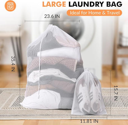 2 Pack Mesh Laundry Bags - Image 2