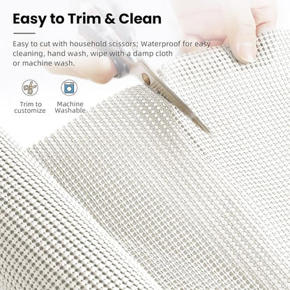 BAGAIL Non-Adhesive Shelf Liner, Thick Strong Grip Drawer Liners - Image 4