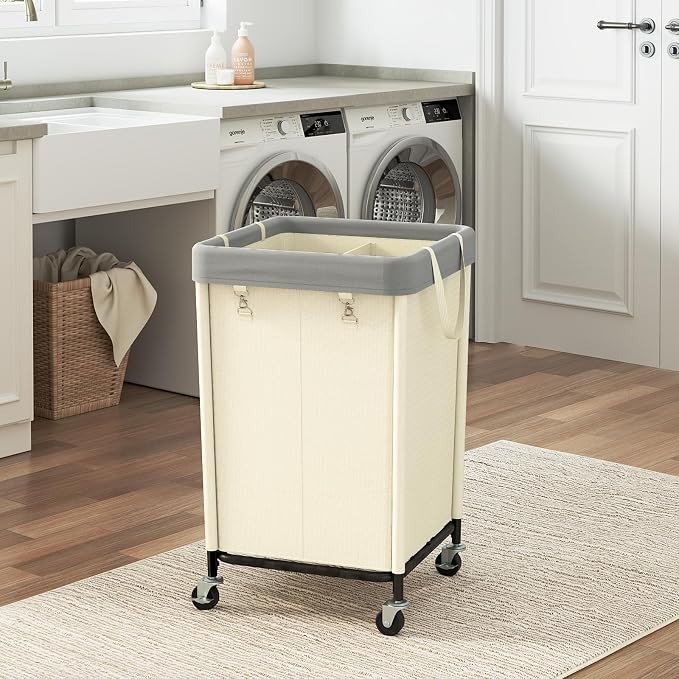 WOWLIVE 160L Rolling Laundry Hamper - Image 3