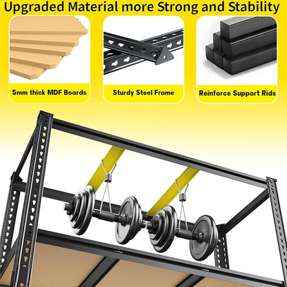 48" W Garage Shelving Heavy Duty 2800LBS Garage Storage Shelves, 5 Tier - Image 7