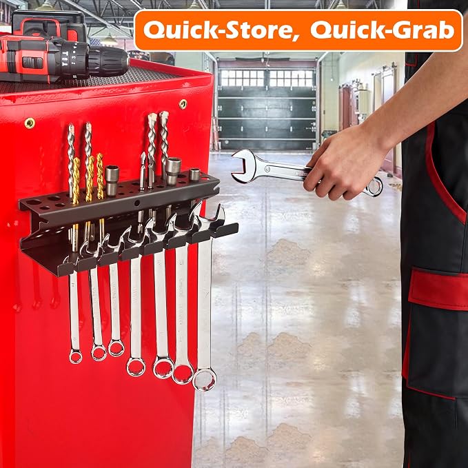 MUTUACTOR Screwdriver Organizer Rack Heavy Duty, Magnetic Mount Screwdriver - Image 2