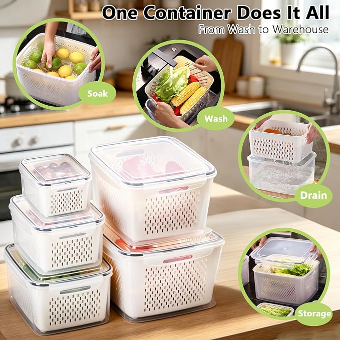 5 Pack Fruit Storage Containers - Image 6