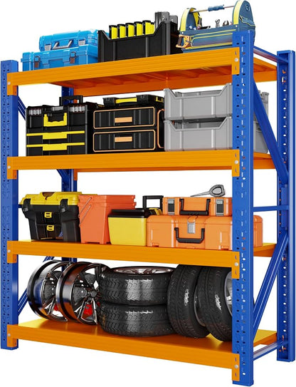 5000LBS Heavy Duty Garage Shelving 59" W Garage Storage Shelves 4-Tier Metal by Unknown
