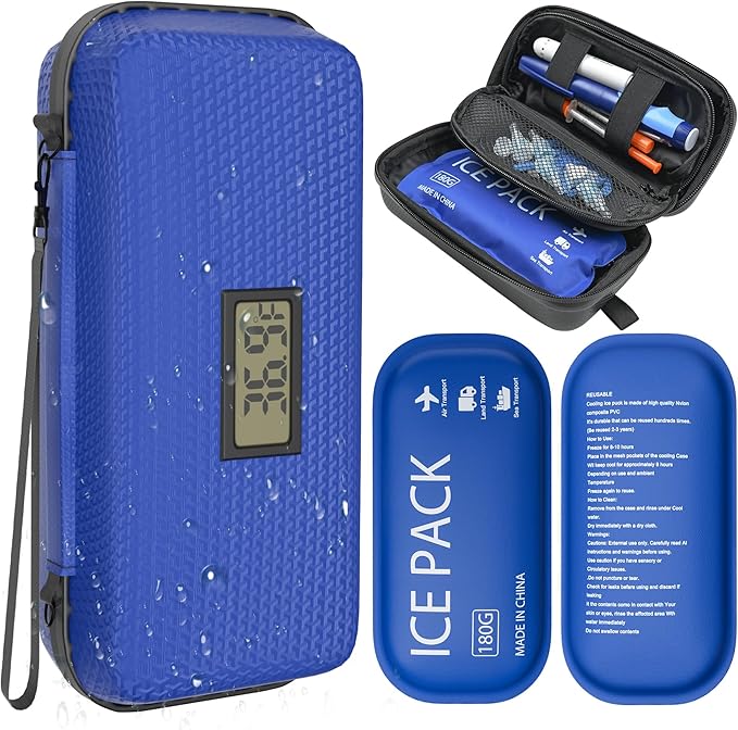 Insulin Cooler Travel Case TSA Approved Diabetic Medicine Cooling Bag by Ylemnf