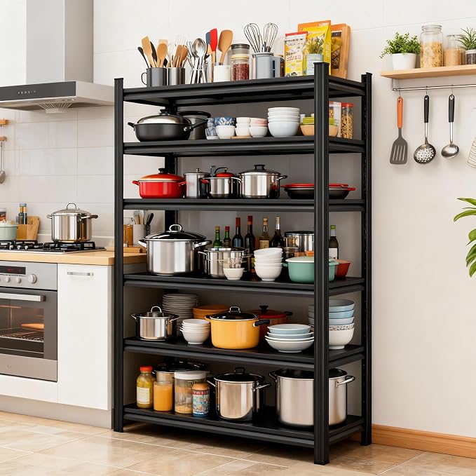 Metal Shelving, Garage Shelving Unit and Storage, Adjustable Storage Shelves - Image 4