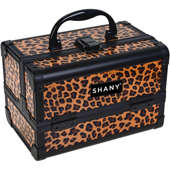 SHANY Chic Makeup Train Case Cosmetic Box Portable Makeup Case Cosmetics Beauty - Image 2