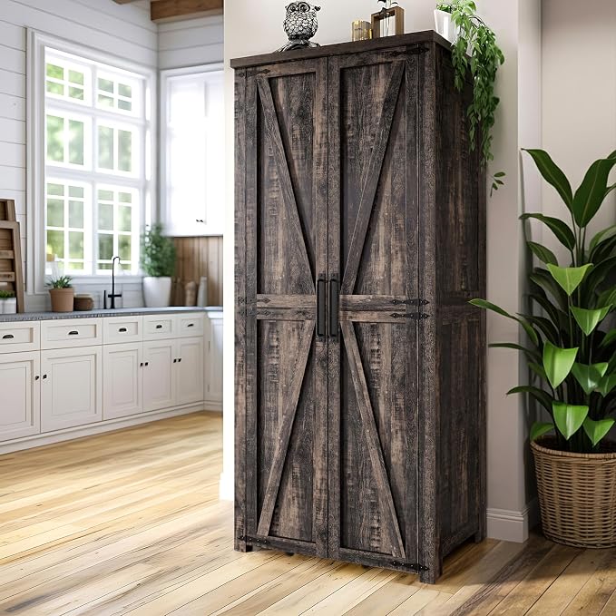 Farmhouse Kitchen Pantry Cabinet, Dining Room, Living Room - Image 4