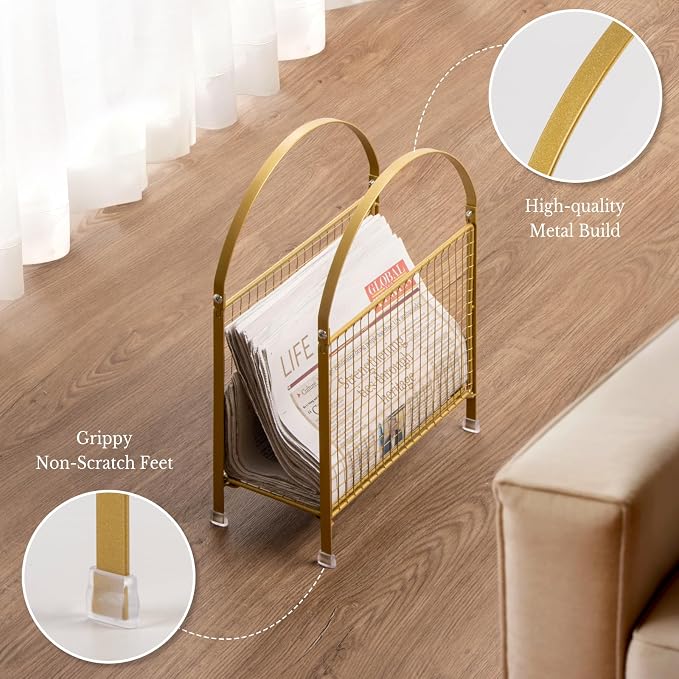PUERSI Freestanding Magazine Holder – Modern Touch Handbag Design, Magazine - Image 5