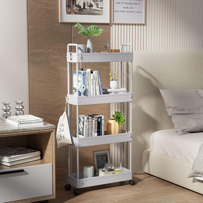 SOLEJAZZ Slim Rolling Storage Cart - Image 5