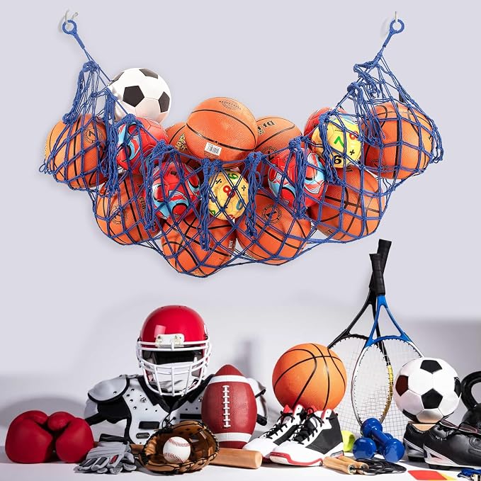 Sports Ball Storage Net, Hanging Basket Organizer Net - Image 3