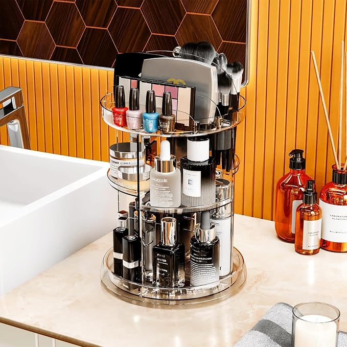 Yieach 360 Rotating Makeup Organizer - Image 6