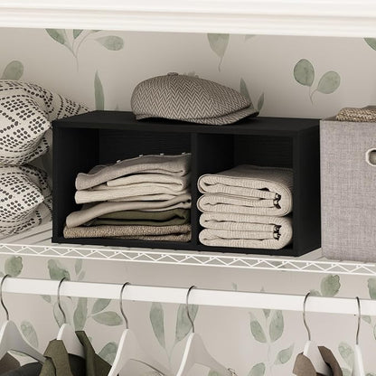 Furinno Reed 2-Tier Closet Organizers and Storage, Closet Organizer, Open Shelf by Furinno-FitsYourSpaceFitsYourBudget