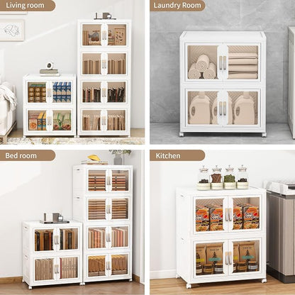 Large Clear Stackable Storage Bins - Image 7